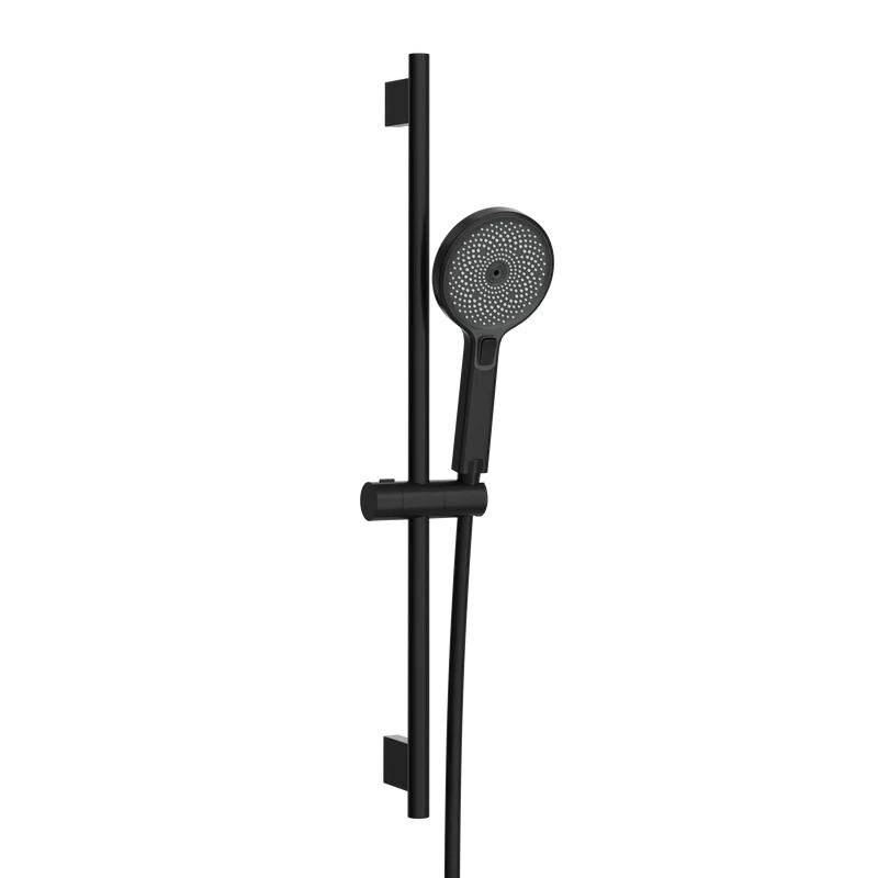 Изображение товара Душевой гарнитур Stworki Гётеборг S03190BK, 3 режима, PVD черный матовый