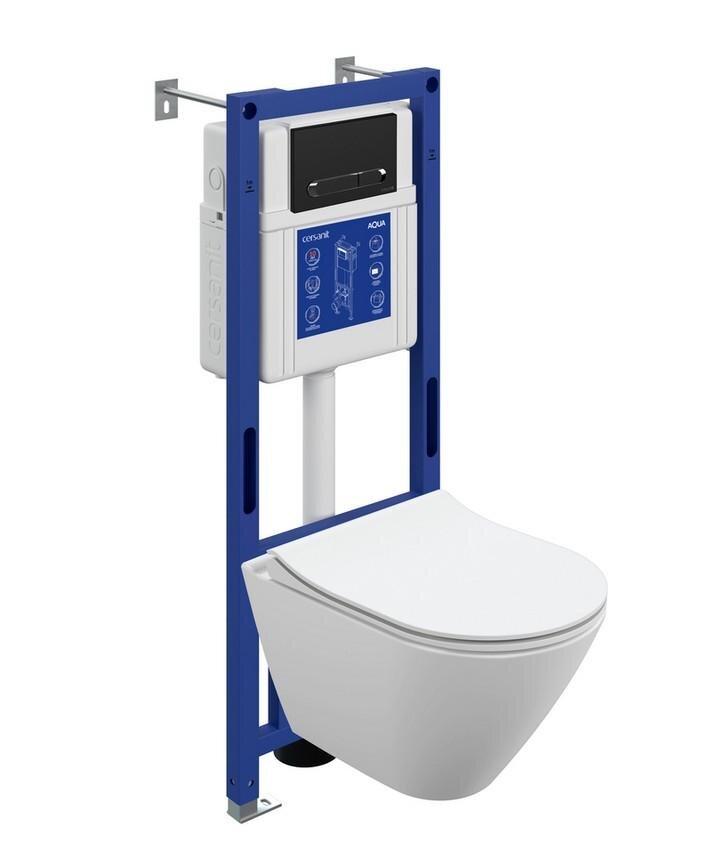 Изображение товара Инсталляция Cersanit Aqua 40 Smart M A69324 с безободковым унитазом City Smart