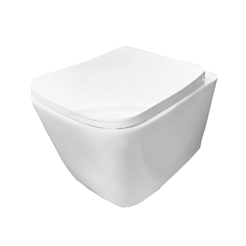 Изображение товара Подвесной унитаз Relisan WM 716 безободковый с микролифтом белый 52х36х33.5 см