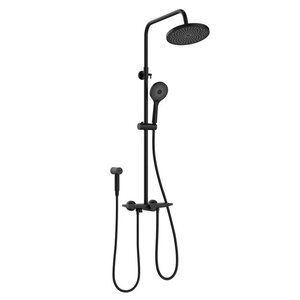 Изображение товара Душевая система Stworki Готланд S13180BK, цвет черный матовый