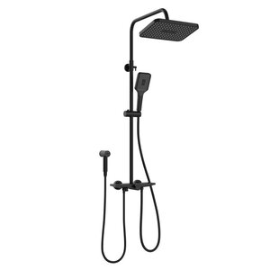 Изображение товара Душевая система Stworki Готланд S13185BK, цвет черный матовый