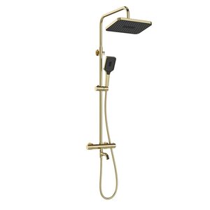 Изображение товара Душевая система Stworki Готланд S13175GM, термостатическая, цвет золото матовое