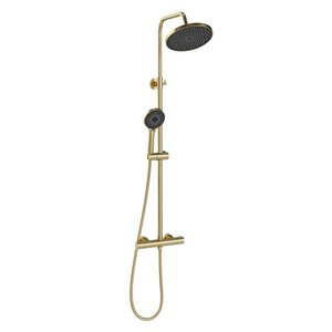 Изображение товара Душевая система Stworki Сортланд S10160GM, термостатическая, цвет золото матовое