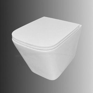 Изображение товара Подвесной унитаз Relisan WM 719 Гл000027680 безободковый, смыв торнадо, крышка-сиденье микролифт, белый