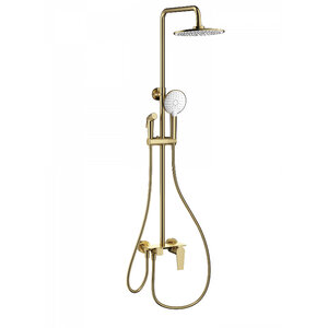 Изображение товара Душевая система Wonzon & Woghand WW-A30874-BG, с гигиеническим душем, PVD-покрытие, цвет золото брашированное