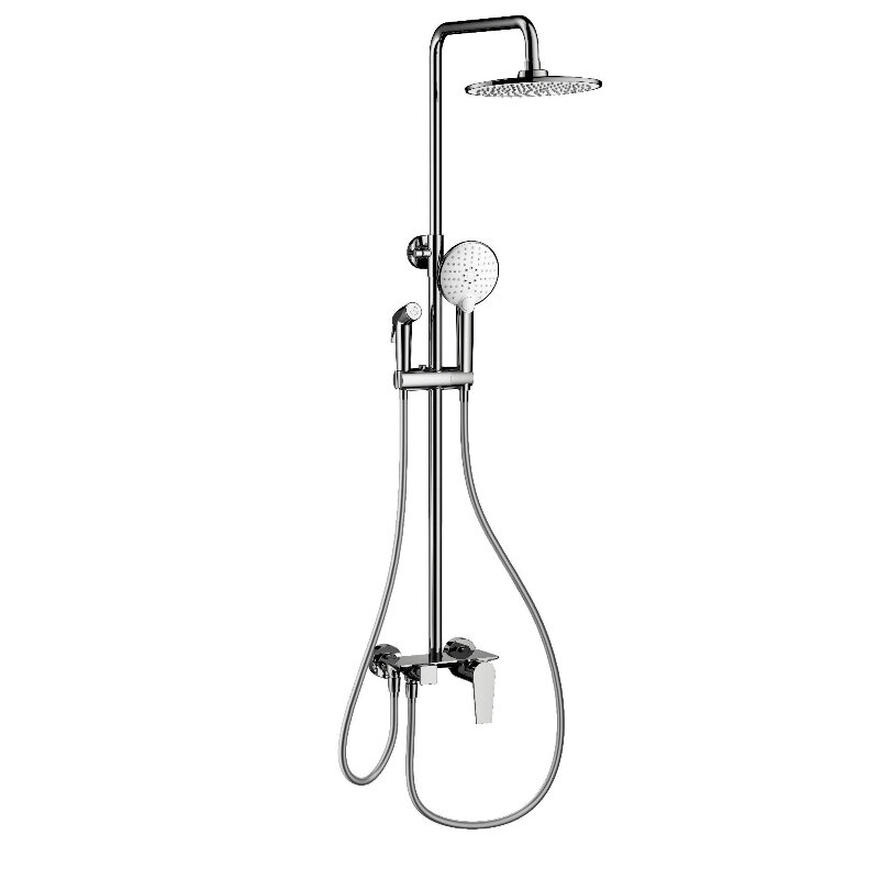 Изображение товара Душевая система Wonzon & Woghand WW-A30874-CR, с гигиеническим душем, цвет хром