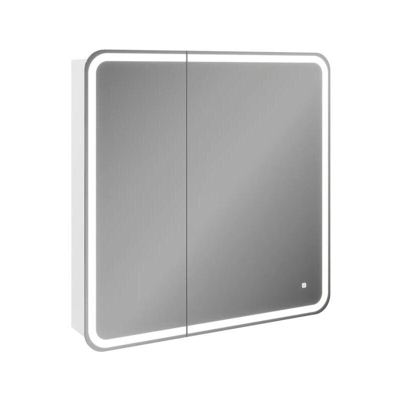 Изображение товара Зеркальный шкаф с LED-подсветкой и инфракрасным выключателем 80 см белый