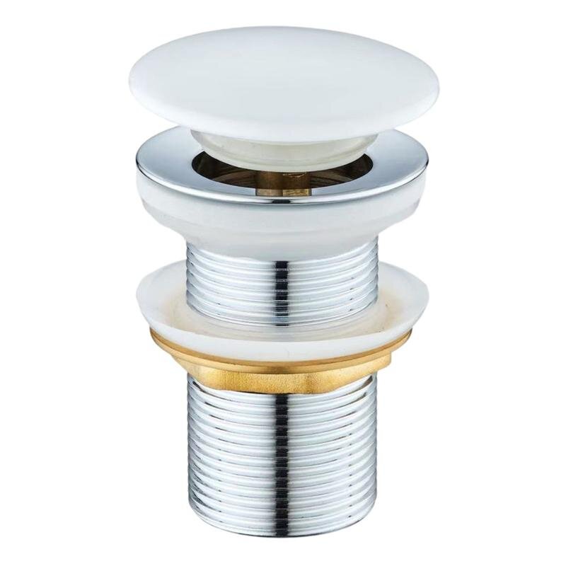 Изображение товара Agger AX00488 Донный клапан для раковины без перелива белый G1 1/4