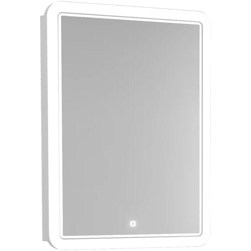 Изображение товара Зеркальный шкаф с LED-подсветкой и сенсорным выключателем 50 см белый