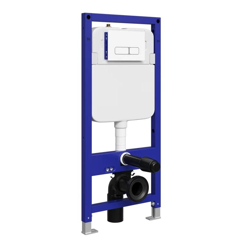 Изображение товара Инсталляция для унитаза Stworki Кронборг S28500WH, клавиша белая Изображение товара Инсталляция для унитаза Stworki Кронборг S28500WH, клавиша белая