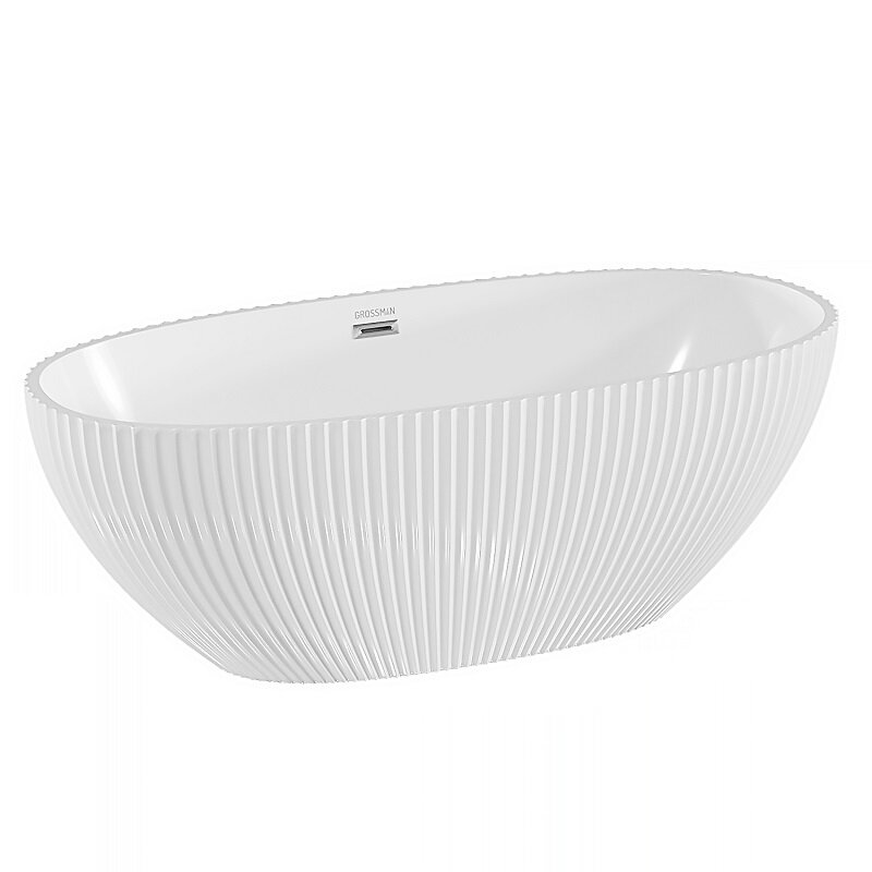 Изображение товара Ванна акриловая Grossman Cristal GR-2504F, 170 x 80 см, отдельностоящая, белая Изображение товара Ванна акриловая Grossman Cristal GR-2504F, 170 x 80 см, отдельностоящая, белая