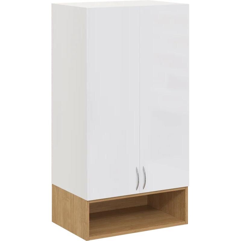 Изображение товара Подвесной шкаф для ванной комнаты 60 см Diwo Суздаль SUZ.Ш.60.01 белый дуб вотан