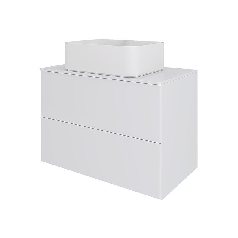 Изображение товара Orange Otto Ot-75TuMDF+B02-460W - подвесная тумба с раковиной, 75 см, белая Изображение товара Orange Otto Ot-75TuMDF+B02-460W - подвесная тумба с раковиной, 75 см, белая