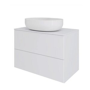 Изображение товара Тумба с раковиной Orange Otto Ot-75TuMDF+B05-520W, 75 см, подвесная, белый