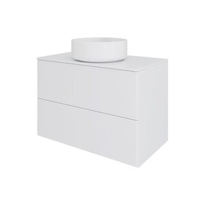 Изображение товара Тумба с раковиной Orange Otto Ot-75TuMDF+B09-360W, 75 см, подвесная, белый