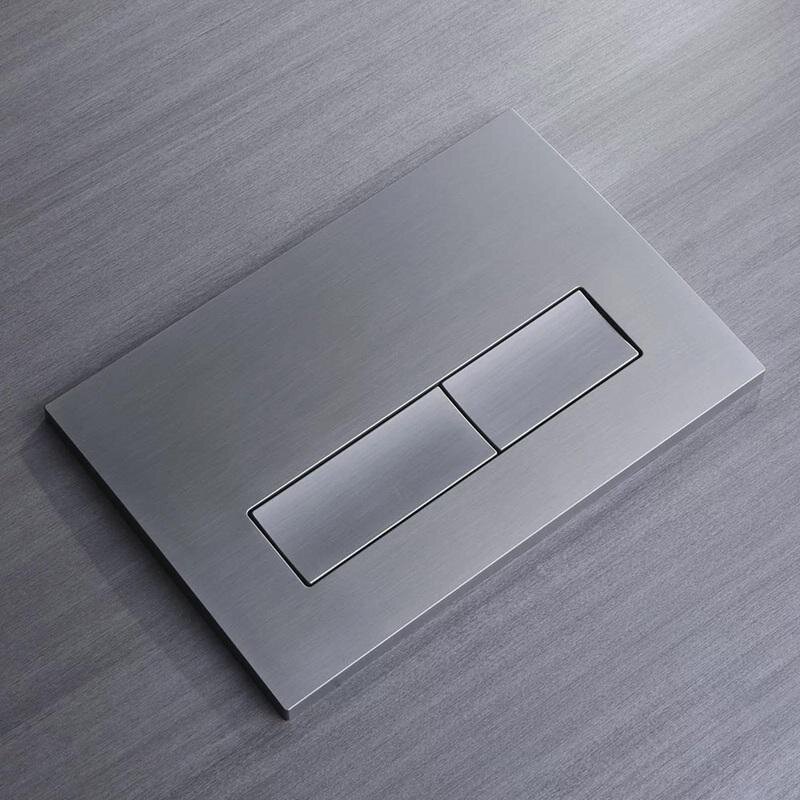 Изображение товара Клавиша смыва Veconi Flush FLV1-GM механическая оружейная сталь двойной режим