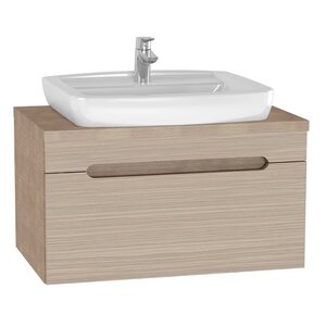 Изображение товара Тумба с раковиной Vitra Folda 80 см подвесная, дуб, 56083