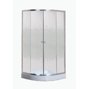 Изображение товара Душевой уголок Niagara Eco NG-001-14 90x90 см с поддоном стекло мозаика хром