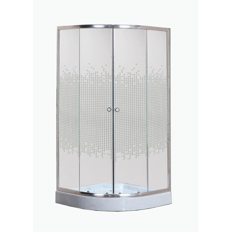 Изображение товара Душевой уголок Niagara Eco NG-001-14 90x90 см с поддоном стекло мозаика хром