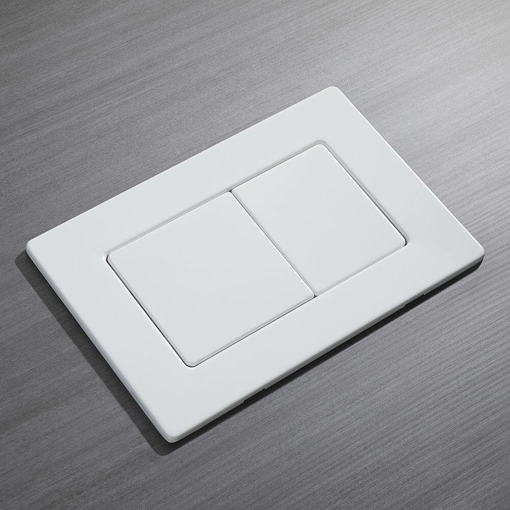 Изображение товара Клавиша смыва Veconi Flush FLV9-W механическая белая матовая для унитаза