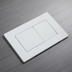 Изображение товара Клавиша смыва Veconi Flush FLV9-W механическая белая матовая для унитаза