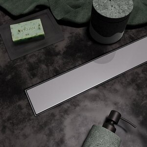 Изображение товара Дренажный канал Veconi Stesso VS400, 40 см, решетка под плитку, хром