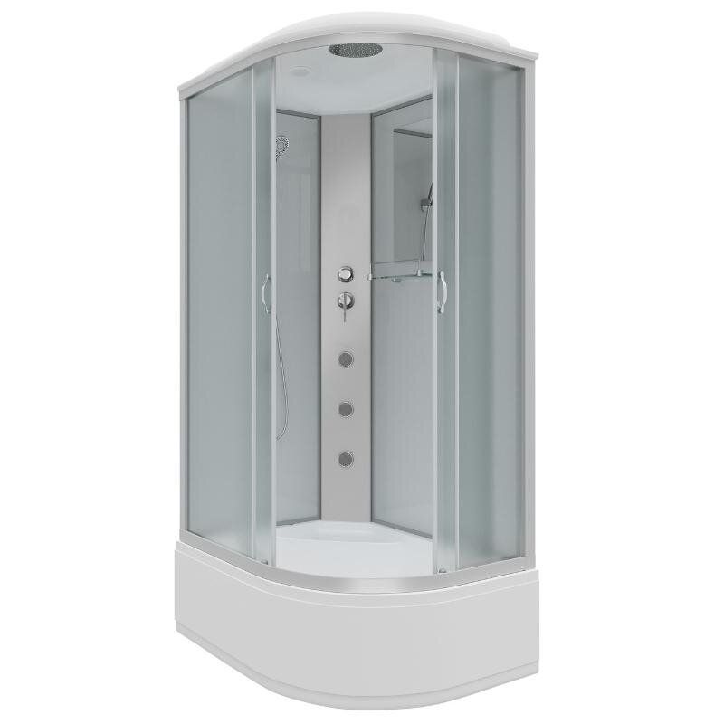 Изображение товара Душевая кабина Niagara Classic NG-2310-14LG, 120 x 80 см, с крышей, высокий поддон, стекло матовое, профиль хром матовый, левая Изображение товара Душевая кабина Niagara Classic NG-2310-14LG, 120 x 80 см, с крышей, высокий поддон, стекло матовое, профиль хром матовый, левая