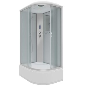 Изображение товара Душевая кабина Niagara Classic NG-2310-14LP, 120 x 80 см, с крышей, высокий поддон, стекло матовое, профиль хром матовый, левая