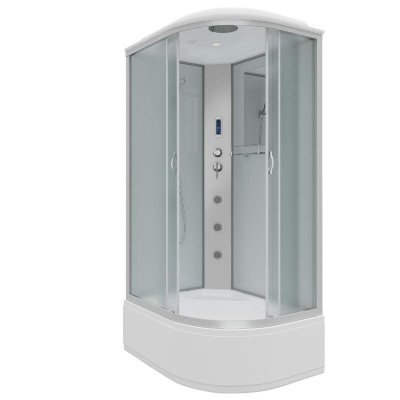 Изображение товара Душевая кабина Niagara Classic NG-2310-14LF, 120 x 80 см, с крышей, высокий поддон, стекло матовое, профиль хром матовый, левая Изображение товара Душевая кабина Niagara Classic NG-2310-14LF, 120 x 80 см, с крышей, высокий поддон, стекло матовое, профиль хром матовый, левая
