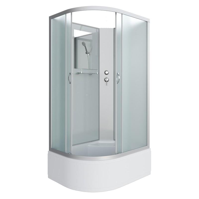 Изображение товара Душевая кабина Niagara Classic NG-2310-14RBK, 120 x 80 см, высокий поддон, стекло матовое, профиль хром матовый, правая Изображение товара Душевая кабина Niagara Classic NG-2310-14RBK, 120 x 80 см, высокий поддон, стекло матовое, профиль хром матовый, правая