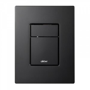 Изображение товара Клавиша смыва Abber AC0123MB, пневматическая, черный матовый