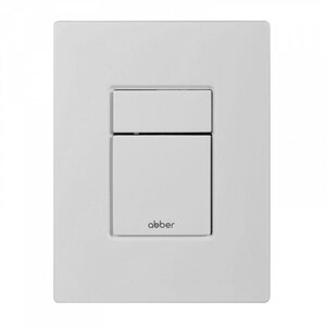 Изображение товара Клавиша смыва Abber AC0123MW, пневматическая, белый матовый