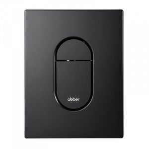 Изображение товара Клавиша смыва Abber AC0124MB, пневматическая, черный матовый