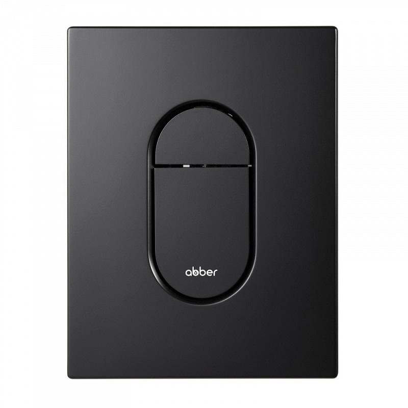 Изображение товара Клавиша смыва Abber AC0124MB, пневматическая, черный матовый Изображение товара Клавиша смыва Abber AC0124MB, пневматическая, черный матовый