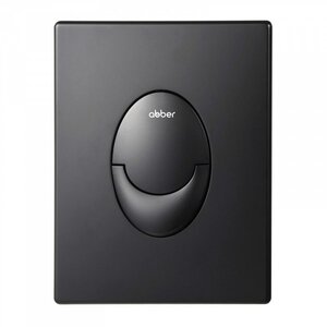 Изображение товара Клавиша смыва Abber AC0125MB, пневматическая, черный матовый