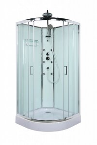 Изображение товара Душевая кабина BelBagno Uno-CAB-R-2-90-P-CR, 90 х 90 см