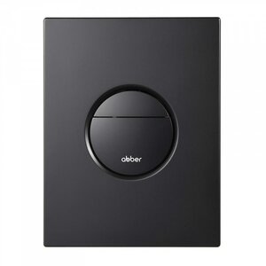 Изображение товара Клавиша смыва Abber AC0126MB, пневматическая, черный матовый