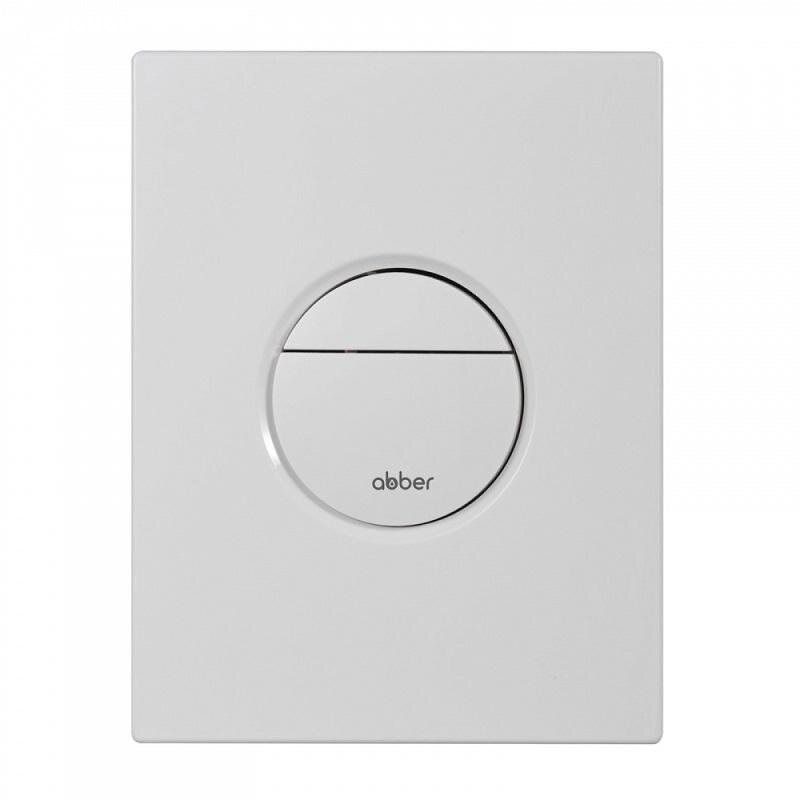 Изображение товара Клавиша смыва Abber AC0126MW пневматическая белый матовый дизайн