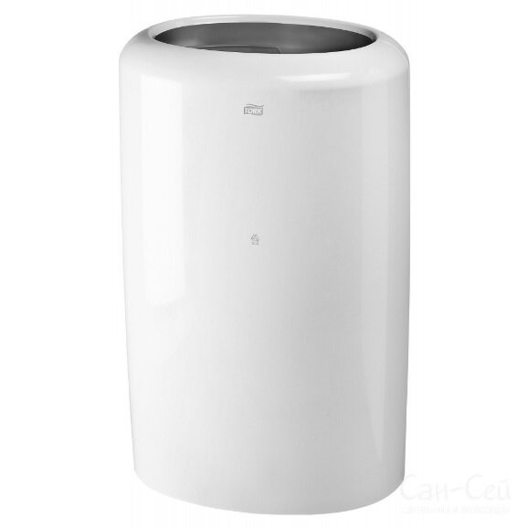 Изображение товара Корзина для мусора Tork Elevation 563000 на 50 л, напольная, круглая, белая
