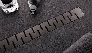 Изображение товара Дренажный канал Veconi Stesso Line VSL400GR 40 см нержавеющая сталь