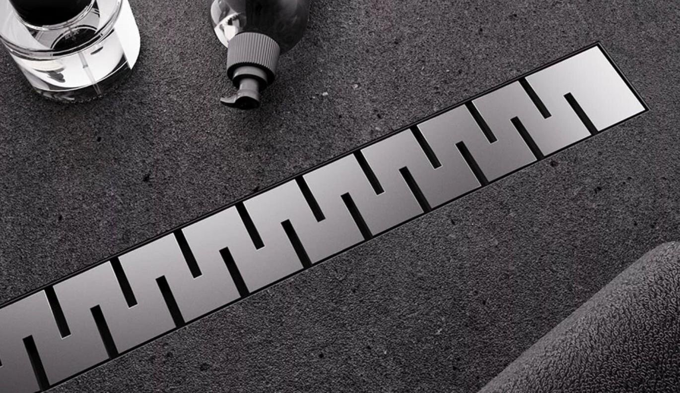 Изображение товара Дренажный канал Veconi Stesso Line VSL600, 60 см, перфорированная решетка, хром