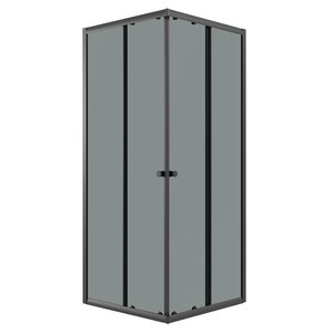 Изображение товара Душевой уголок Niagara Eco NG-1009-14QT 90х90 см раздвижное тонированное стекло черный матовый проф
