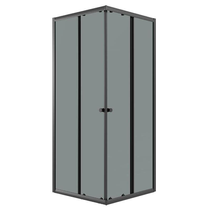 Изображение товара Душевой уголок Niagara Eco NG-1010-14QT 100x100 см с тонированным стеклом черный матовый профиль