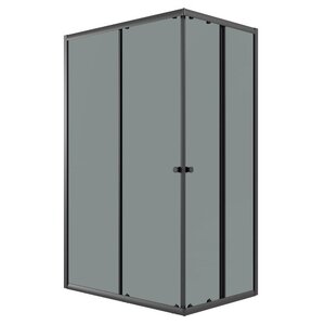 Изображение товара Душевой уголок Niagara Eco NG-1018-14QT, 100 х 80 см, стекло тонированное, профиль черный матовый