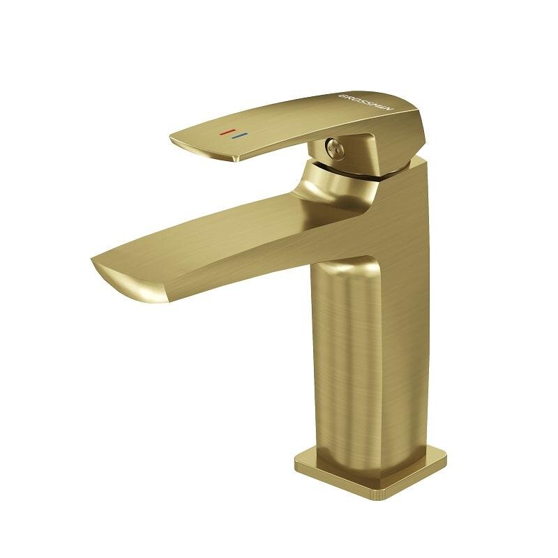 Изображение товара Смеситель Grossman Mercury 510.K35.10.320, для раковины, цвет золото сатиновый Изображение товара Смеситель Grossman Mercury 510.K35.10.320, для раковины, цвет золото сатиновый