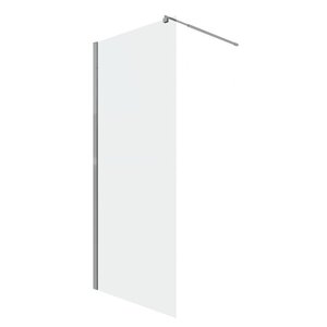 Изображение товара Душевая стенка Niagara Eco NG-531-80, 80 см, со свободным входом, стекло прозрачное, профиль хром