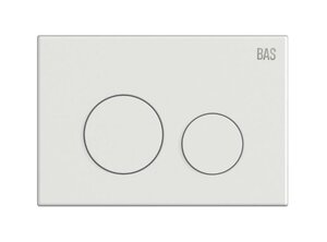 Изображение товара Клавиша смыва Bas ИУ00002, механическая, белый