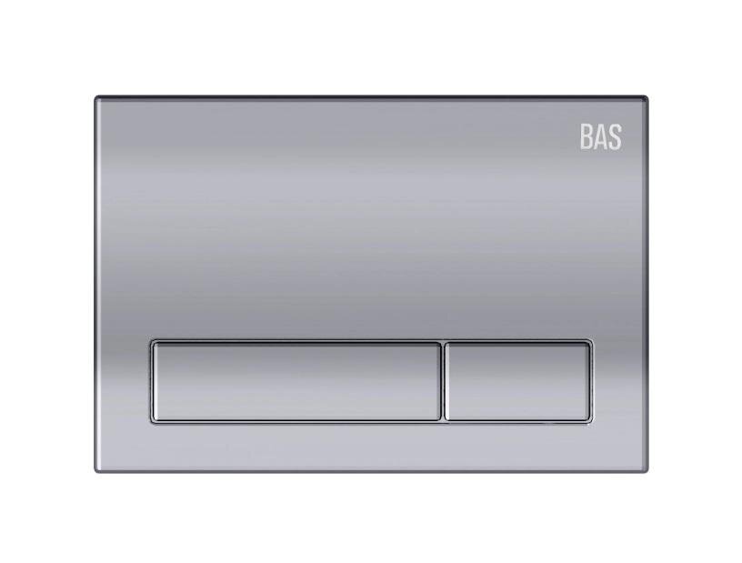 Изображение товара Клавиша смыва для унитаза механическая хромированная 22x3x15 см