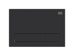 Изображение товара Клавиша смыва Bas ИУ00007, механическая, чёрный матовый