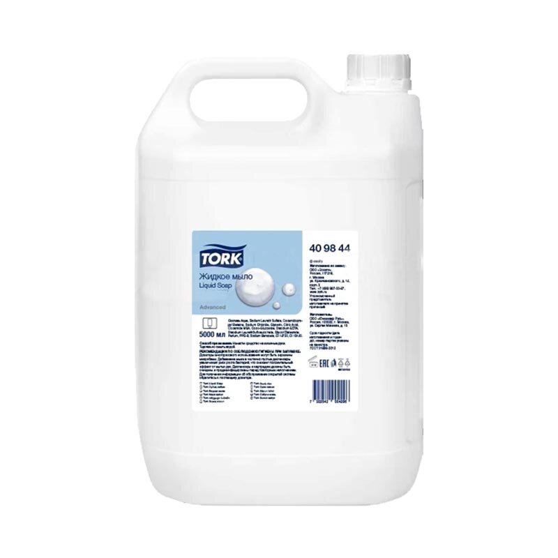 Изображение товара Жидкое мыло Tork Advanced 409844 для рук и тела 5 л гипоаллергенное увлажняющее